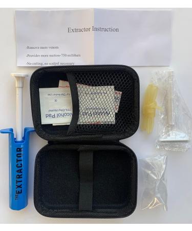 Finever Insect Sting & Snake Bite Venom Extractor Kit - First Aid Tool for Fast Emergency Relief | Ideal for Hiking, Camping & Backpacking - Blue Suction Pump with Case - Buy Online on GoSupps.com