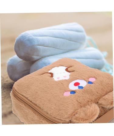 Healifty 2pcs Portable Feminine Travel Napkin Container - Cute Bunny design Multi-function Storage Pouch for Girls - Washable Mat Pouch with Soft Closure - Perfect for Period Supplies - Buy Online on GoSupps.com