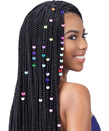 1602pcs Hair Braids Kit: Glitter Pony Beads, Elastic Bands, Quick Beaders - Glitter-Pink - Buy Online on GoSupps.com