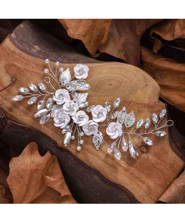 Unicra Silver Hair Jewelry for Weddings | Crystal Headdress & Hair Accessories for Brides & Bridesmaids - Buy Online on GoSupps.com