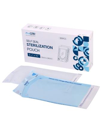 OneMed Dental Self-Sealing Sterilization Pouches 5.25x10 inch 200/Box 1 Box