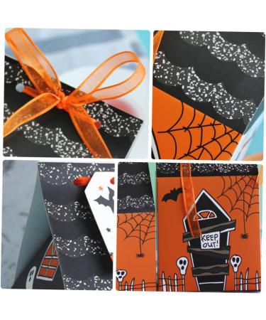 jojofuny 50pcs Box Halloween House Packing Box Halloween Cake Case Dessert Biscuit Box Child 16.5X8.5X8.5CM Assorted Color - Buy Online on GoSupps.com