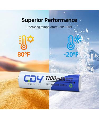 Buy 24 Pack AAA Rechargeable Batteries & Charger - CDY 1100mAh Ni-MH High Capacity with 8 Bay USB Fast Charging - International Shipping Available - Buy Online on GoSupps.com