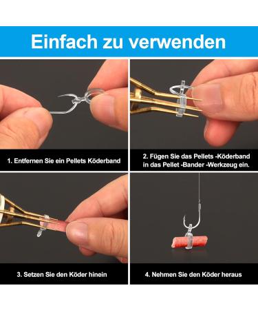 Realure Pellet Bait Bander - 2 Pieces + 150 Micro Bait Rings | Essential Carp & Fishing Accessories for Quick Bait Fixation - Buy Online on GoSupps.com