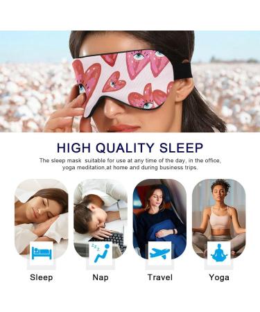 Adjustable Light Blocking Eye Mask for Deep Sleep | Breathable & Comfortable | Ideal for Travel, Yoga, Meditation | Men & Women - Buy Online on GoSupps.com