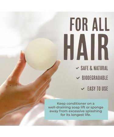 Hyaluronic Conditioner Bar | Natural Hydrating Hair Conditioner for Growth & Detangling | 3 fl oz | Unscented - All Hair Types - Buy Online on GoSupps.com