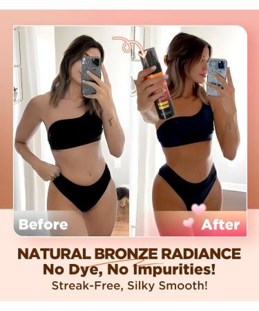 Ultra Natural Bronze Self Tanner Mousse - Streak-Free Coconut Oil Hydrating & Vegan | Long-Lasting Sunless Tanner (6.7 Fl Oz - Buy Online on GoSupps.com