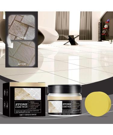 Stone Polishing Care Wax | Stone Restoration Care Wax - Manual Natural Polishing Care Wax Applicator Sponge Included For Marble Furniture Ceramic Tiles Stone Floor Stone Walls - Buy Online on GoSupps.com