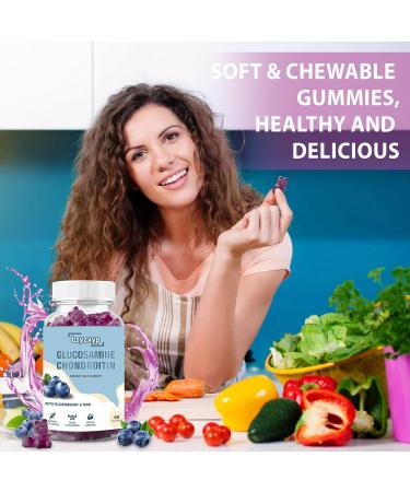 Lzyzxyp 2Packs 3000mg Glucosamine Chondroitin Gummies with MSM & Elderberry - Extra Strength Antioxidant Immune Support Supplement Joint Health Flexibility for Adults Men & Women 120Cts (2) - Buy Online on GoSupps.com