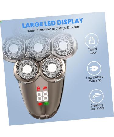 Premium Electric Face Shaver for Men - Stainless Steel Travel Razor & Clippers - Buy Online on GoSupps.com