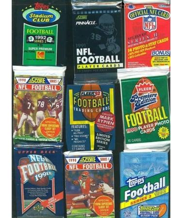 Vintage Football Cards Lot - 60 Unopened Packs from 80s/90s - Buy Online on GoSupps.com