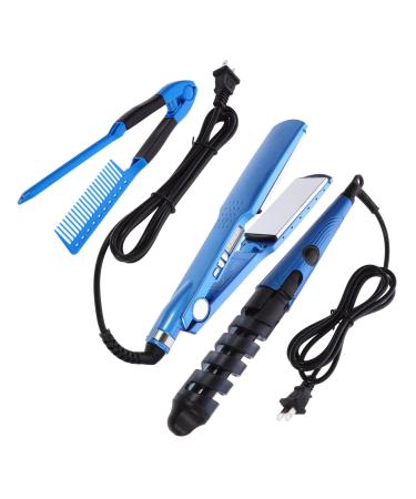LALADEFIEE 1 Set Curling Iron Set Hair Curler Hair Rollers Comb Curling Wand Hair Straightener Abs