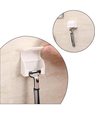Buy Generic QWL8 Self-Adhesive Wet Razor Holder - No Drilling Waterproof Plastic for Home Bathroom & Office | 2-Piece Set - Buy Online on GoSupps.com