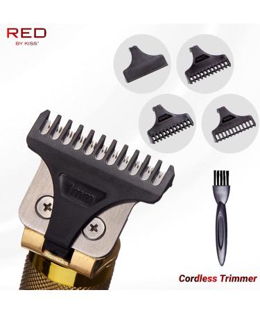RED by Kiss Hair Trimmer for Men - Cordless Precision Blade Grooming Kit | Gold Edition - Buy Online on GoSupps.com