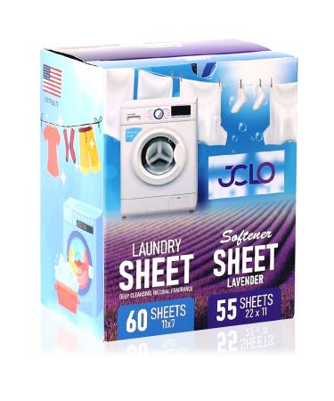 Laundry Detergent Sheets - 55 Fresh Linen Scent Hypoallergenic Eco-Friendly Laundry Detergent Sheets - 60 Loads Biodegradable Plastic Free Laundry Sheets for Home Travel Camping & Hand-Washing