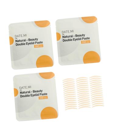 Housoutil 3 Sets Double Eyelid Sticker Eyelid Shadow Sticker Hooded Eyelid Tape Eye Lift Tape Goon Tape Eyelid Strips Eye Makeup Tool Instant Eye Lift Strips K Tape Supplies Breathable Fiber 8.2X7.5X0.1CM