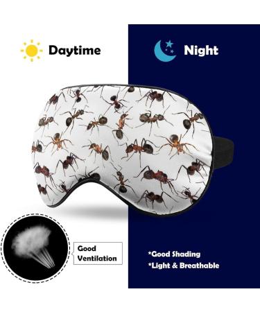 Cute Ants Animal Sleep Mask - Adjustable Strap Eye Cover for Sleeping & Travel - Buy Online on GoSupps.com