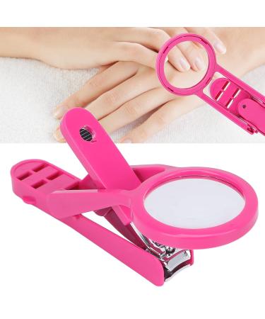 Older Nail Clipper with Magnifying Glass - Stainless Steel Adjustable Fingernail & Toenail Cutter for Seniors & Babies (Rose Red) - Buy Online on GoSupps.com