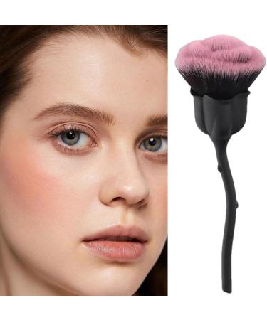 Rose Makeup Brushes Rose Makeup Brushes Rose Shaped Makeup Brushes | Flower Blush Brush Large Face Powder Makeup Brushes Dust Powder Remover Brush Foundation Makeups Brush Kits - Buy Online on GoSupps.com