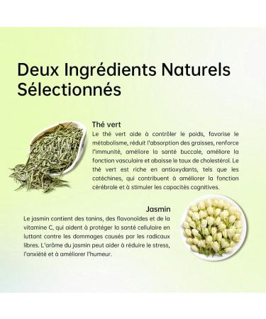 HANFANGLING Jasmine Green Tea Natural Loose Leaves Promotes Metabolism Relieves Anxiety and Stress Regulates Blood Glucose Levels Promotes Digestion Tea Gift - Buy Online on GoSupps.com