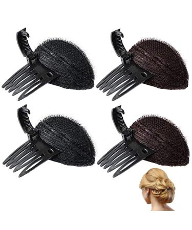 Yzsz 4 pieces puff hair pillow fluffy sponge pads hair head cushion invisible styling use tool fluffy insert hairstyle help accessories for women girls diy hairstyle (2 colors)
