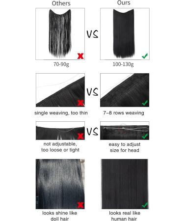 Women's Wigs Natural Wig Pieces One Piece Long Straight Hair High Temperature Wire Fishtail Hair Extensions fashion decoration (Color : 8 Size : 14 inch) 14 inch 8 - Buy Online on GoSupps.com