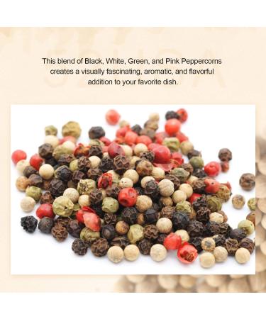 52USA Rainbow Peppercorns 12oz Grinder Refill - Whole White, Red, Black & Mixed Pepper Blend - Buy Online on GoSupps.com