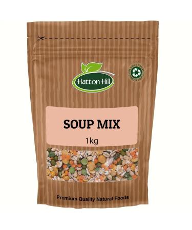 Soup Mix 1kg by Hatton Hill Mix of Red & Green Lentils Yellow & Green Peas & Barley