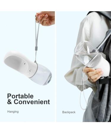 Buy Cotop Portable Dog Water Bottle 350ml - BPA-Free Leak-Proof Travel-Friendly - Ideal for Outdoor Adventures (Pure White) - Buy Online on GoSupps.com