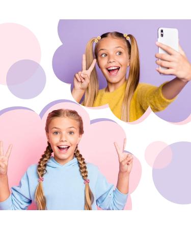 Lusofie 12 Pcs Ball Hair Ties - Acrylic Blingbling Ponytail Holders for Girls and Kids - Buy Online on GoSupps.com