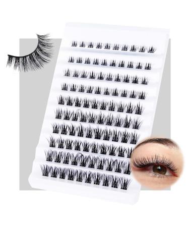 Cluster Lashes GWAWG Individual Lashes 100 Lash Clusters C D Curl Individual Cluster eyelashes DIY Lash Extensions Reusable False Eyelashes 3D Wispy Fluffy Lashes 10-16mm Length