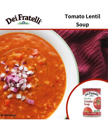 Dei Fratelli Tomato Soup - Gluten Free & All Natural - 5th Generation Recipe - 10.75 oz. cans, 12 Pack - Buy Online on GoSupps.com