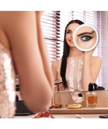 6 Inch 20X Magnifying Mirror with Suction Cups - Portable Vanity Travel Mirror for Home/Hotel - Clear Transparent - Perfect Gift for Women - Buy Online on GoSupps.com
