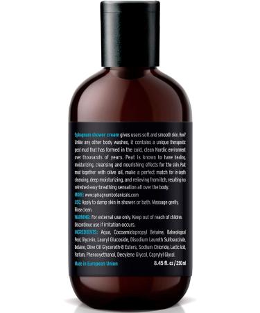 Eczema Body Wash & Cream 2in1 - Peat Mud and Olive Oil Shower Cream. Sulfate Free Treatment for Very Dry & Itchy Skin. Best for Relieving Psoriasis. 250ml - Buy Online on GoSupps.com