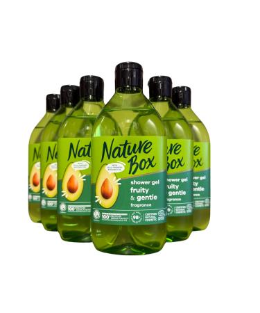 Schwarzkopf Henkel Nature Box Shower Gel with Avocado Oil Fruity & Soft 6 x 385 ml