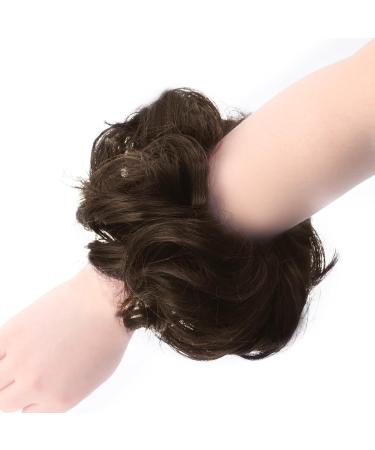 Vlasy Messy Bun Hair Piece - Curly Wavy Scrunchies Extension Chignon - Synthetic Updo for Girls (6# 60g) - Buy Online on GoSupps.com