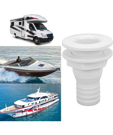 1-1/2 Thru Hull Fitting Straight ABS Connector - White | Replacement Accessory for Boats & Marines - Buy Online on GoSupps.com