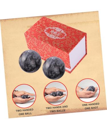 Minkissy 6-Piece Natural Jade Fitness & Rehabilitation Balls | Massage & Trigger Balls for Seniors | Baoding Health Balls for Elderly Wellness - Buy Online on GoSupps.com