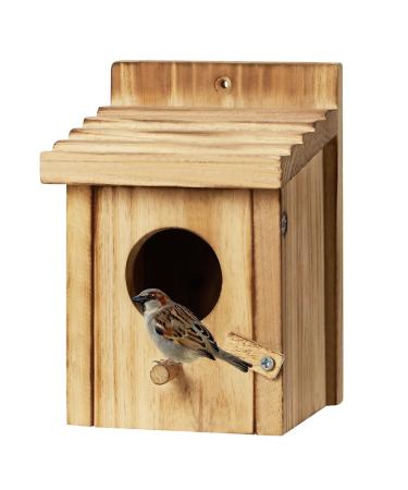 Outdoor Hanging Birdhouse for Small Birds - Wooden Birdhouse for Mockingbirds Hummingbirds Parrots Blue Tits - Outdoor Birdhouses Bird Boxes Wild Bird Nesting Boxes
