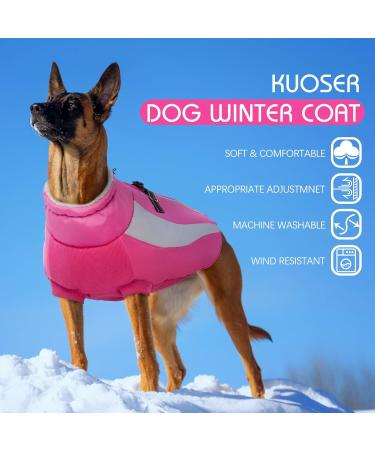 Kuoser Waterproof Dog Winter Coat for Small Medium Large Dogs - Rose X-Small - Buy Online on GoSupps.com