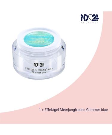 Buy UV LED Effect Gel Mermaid's Glimmer Blue - Studio Quality 5ml - Made in Germany | International Shipping Available - Buy Online on GoSupps.com