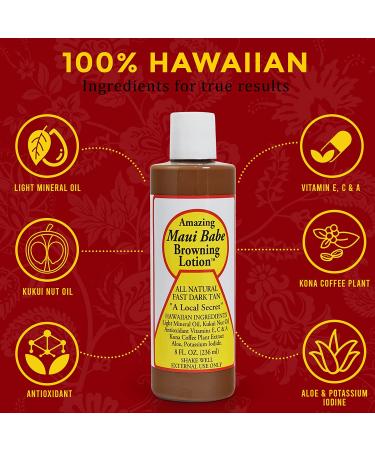 Maui Babe Browning Lotion 8 oz - Sun-Kissed Glow in a Bottle - Buy Online on GoSupps.com
