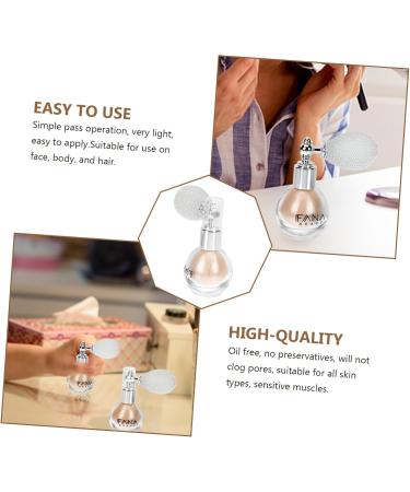 DOITOOL 1pc Spray Glitter Spray Bottles Eyeshadow Gloss Spray Women Makeup Tool Flash Spray Powder 7x5.5cm Ivory - Buy Online on GoSupps.com