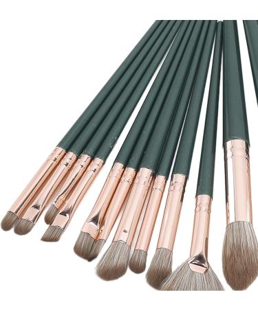 14 Piece Makeup Brush Set Soft & Durable Brushes for Blending Contouring Eyeshadow Synthetic Fiber Hair Metal Handle Easy to Clean Perfect Makeup Enthusiasts - Buy Online on GoSupps.com