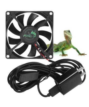 ULTECHNOVO Exhaust Fan Aquarium Cooling Fan Adjustable Timing Fish Tank Heat Dissipation Fan USB Terrarium Fan Can Connect Timer Timing Extractor Fan