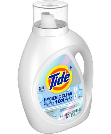 Tide Hygienic Clean Heavy Duty 10x Free Liquid Laundry Detergent Unscented 59 loads 84 oz HE Compatible Unscented 84oz - Buy Online on GoSupps.com