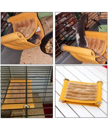 Double Layer Hamster Hammock House | Guinea Pig Bed Hideout | Hanging Swing Winter Warm Bed for Small Pets | Washable Nest for Mouse, Rat, Hamster | Cozy Hideaway for Playing and Sleeping - Buy Online on GoSupps.com