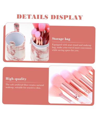 Housoutil 2 Sets Makeup Brush Set - Marbling Powder & Foundation Brushes for Makeup Vanity - Pink Makeup Tools for Flawless Beauty - Buy Online on GoSupps.com