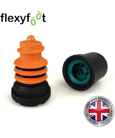 Flexyfoot 19mm Shock Absorbing Walking Stick Ferrule - Black (1 Pack) - Buy Online on GoSupps.com