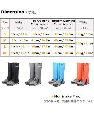TRIWONDER Unisex Waterproof Snow Gaiters XL - Ideal for Climbing Hiking Hunting & Cycling - Gray Leggings Cover - Buy Online on GoSupps.com